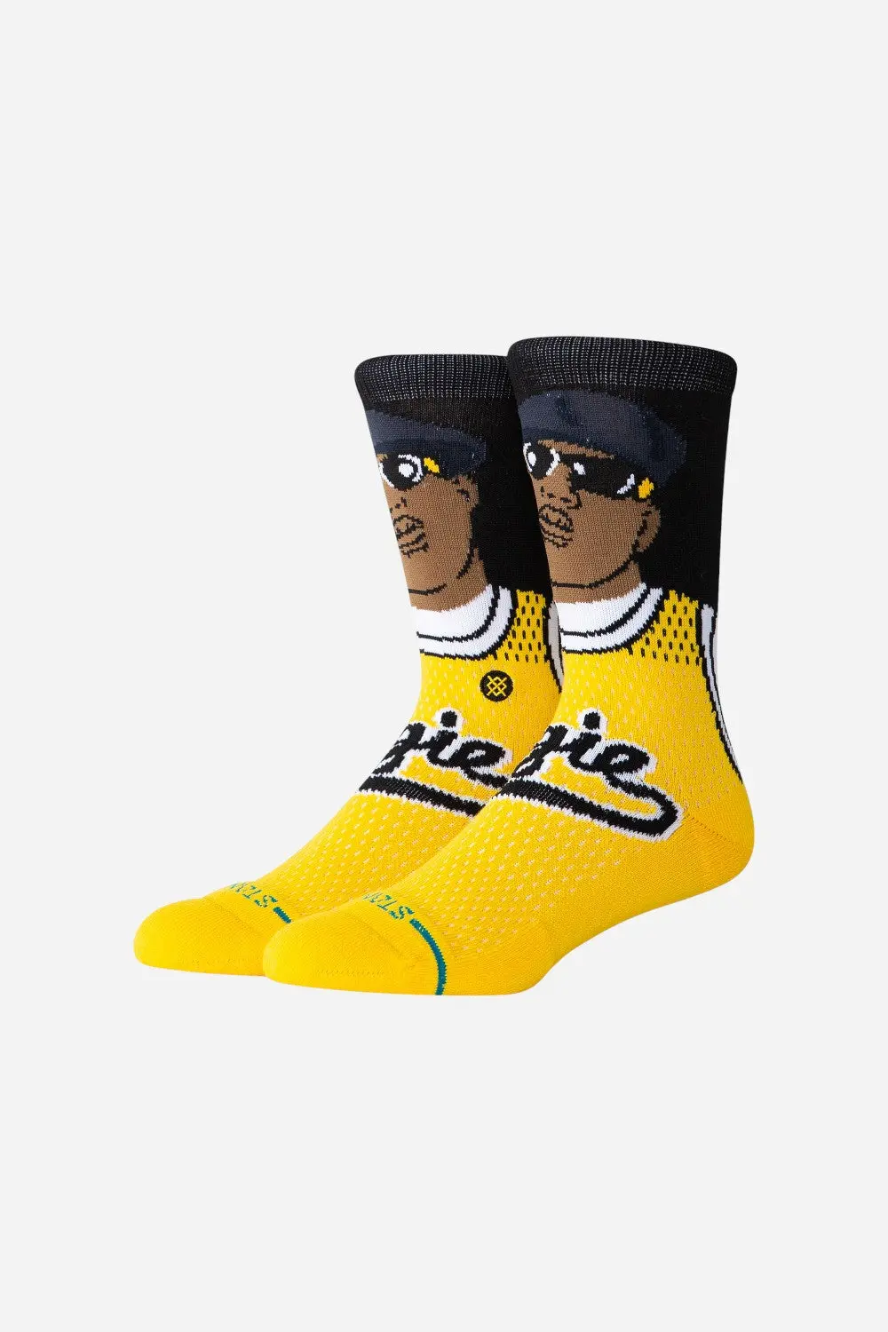 Stance X Notorious B.I.G. Juicy Crew Socks In Yellow 1