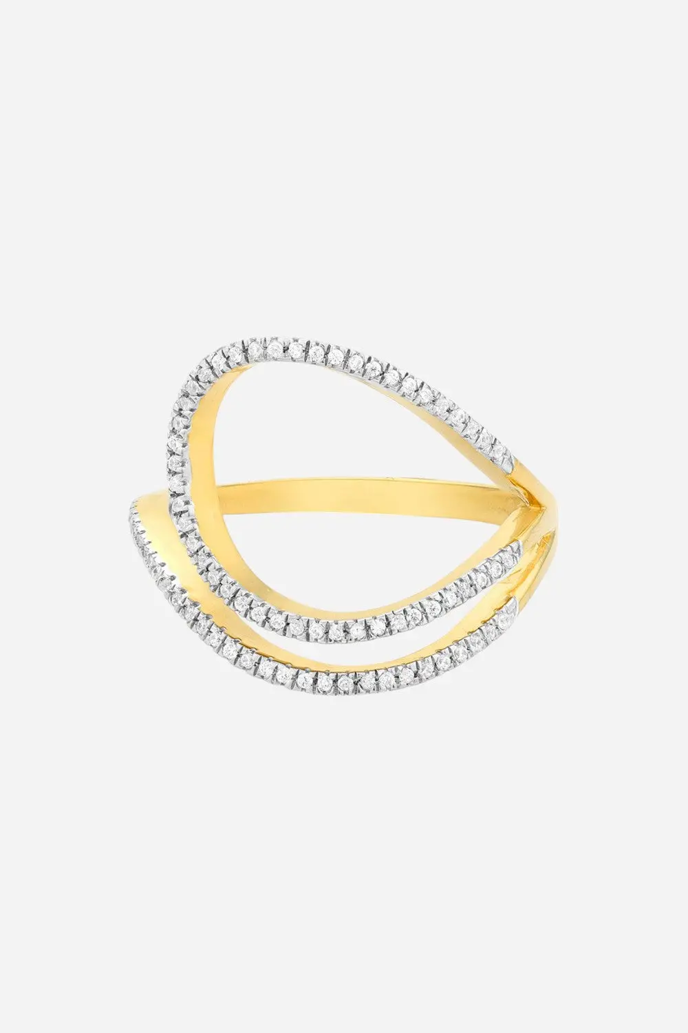 Ella Stein Navigate The Night Ring Gold Size 7 1