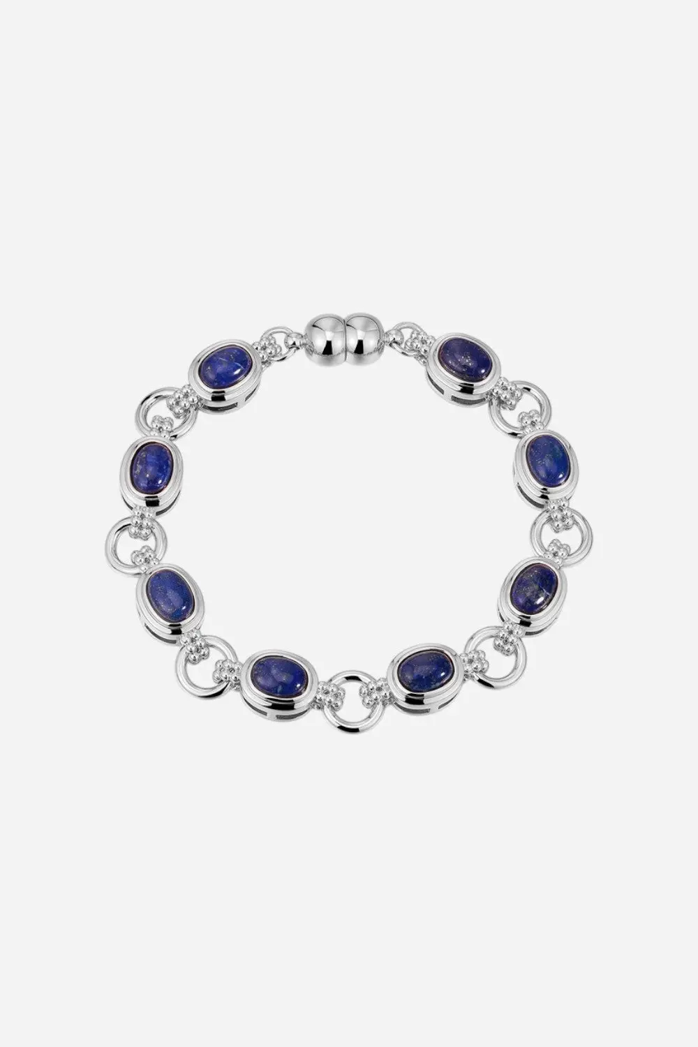 Luv Aj Lapis Link Bracelet In Silver 1