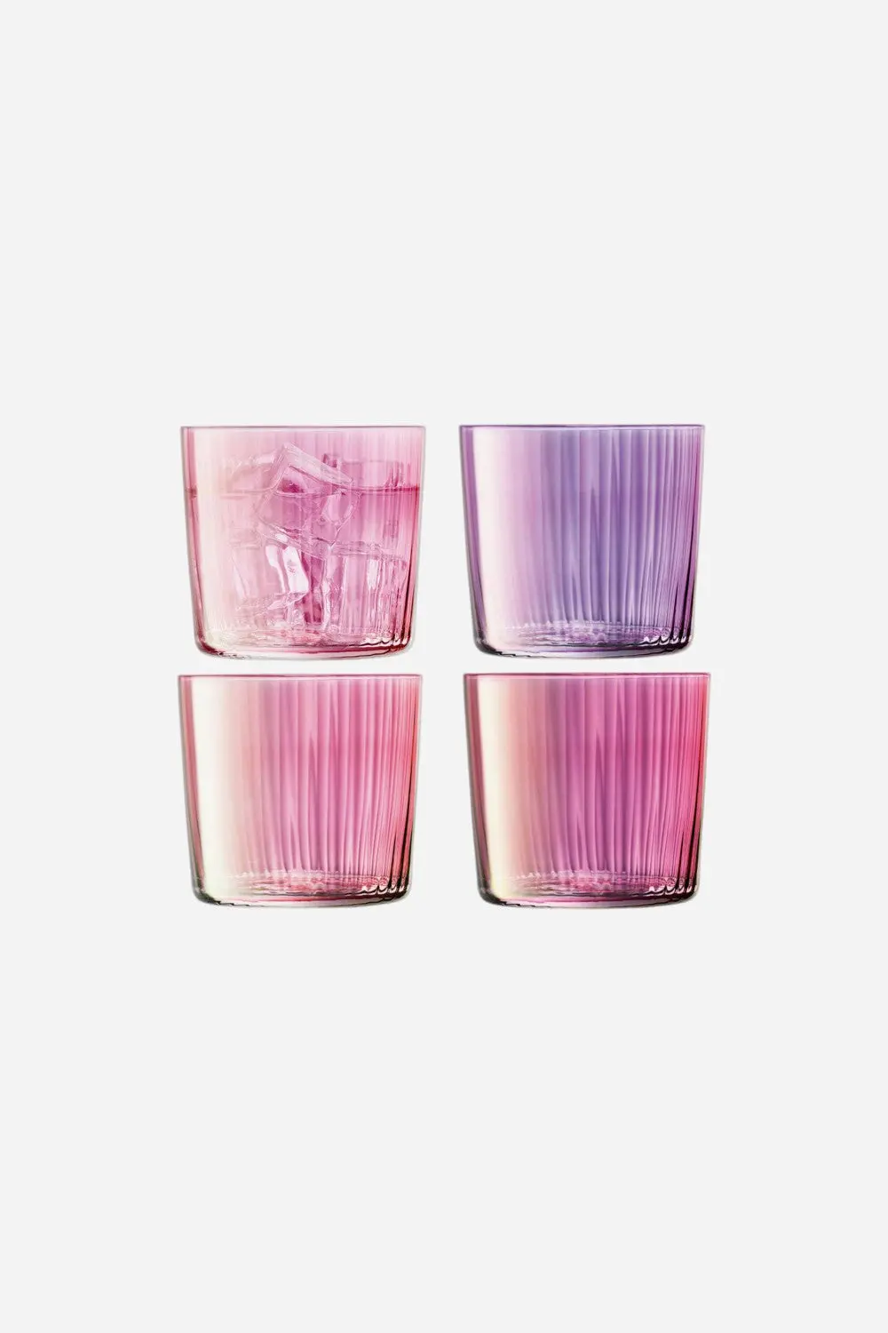 Lsa International Gems Small Tumblers In Garnet, 10 Oz. - Set Of 4 1