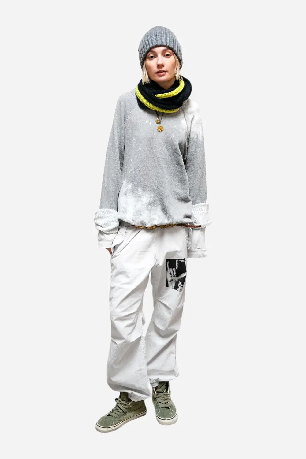 Freecity Lucky Rabbit Sweatshirt - Bleachout Rabbit 1