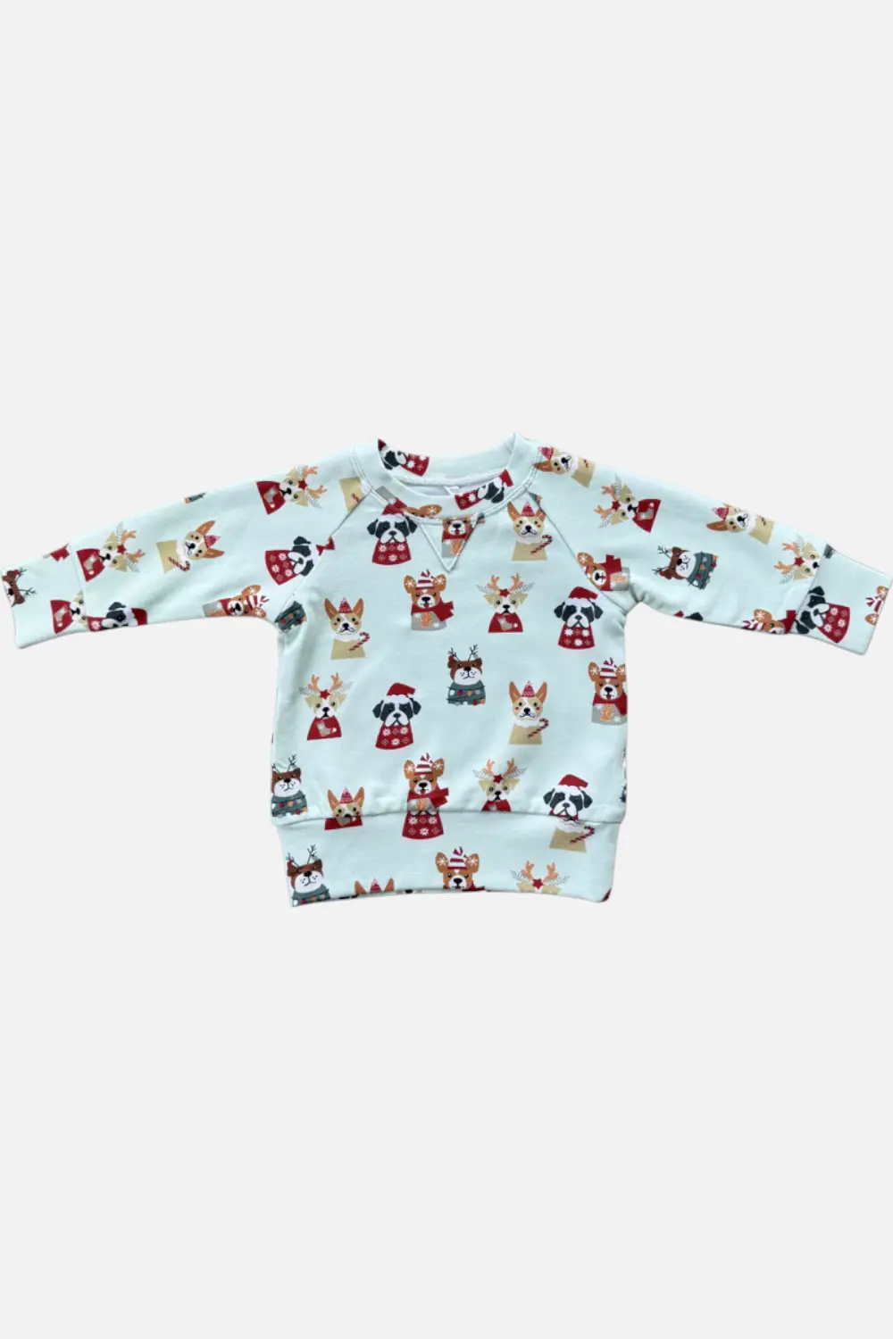 Babysprouts Infant Christmas Dogs Raglan Sweatshirt 1