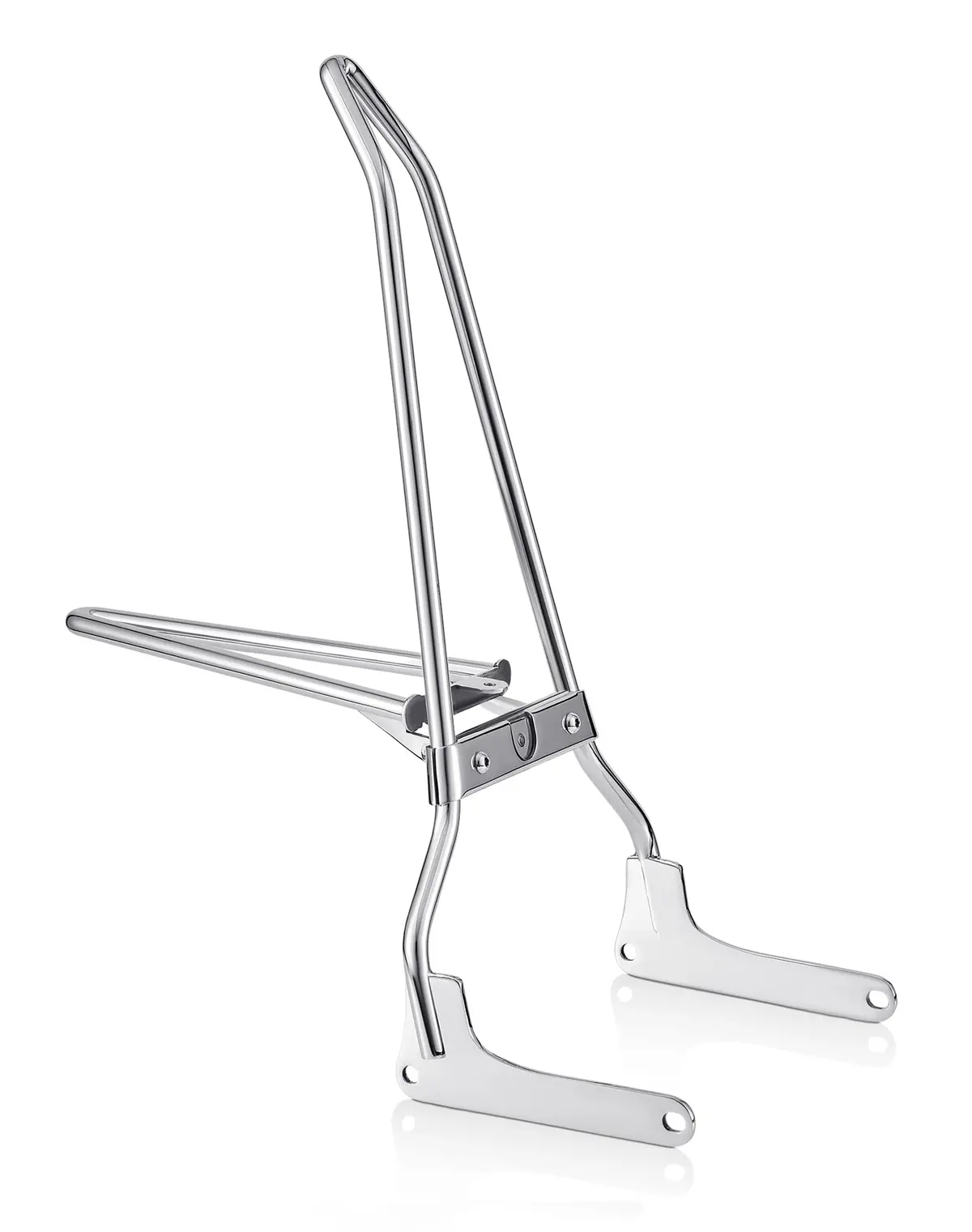 Iron Born Blade 25" Sissy Bar W/ Foldable Luggage Rack For Harley Softail Slim Flsl Chrome 1