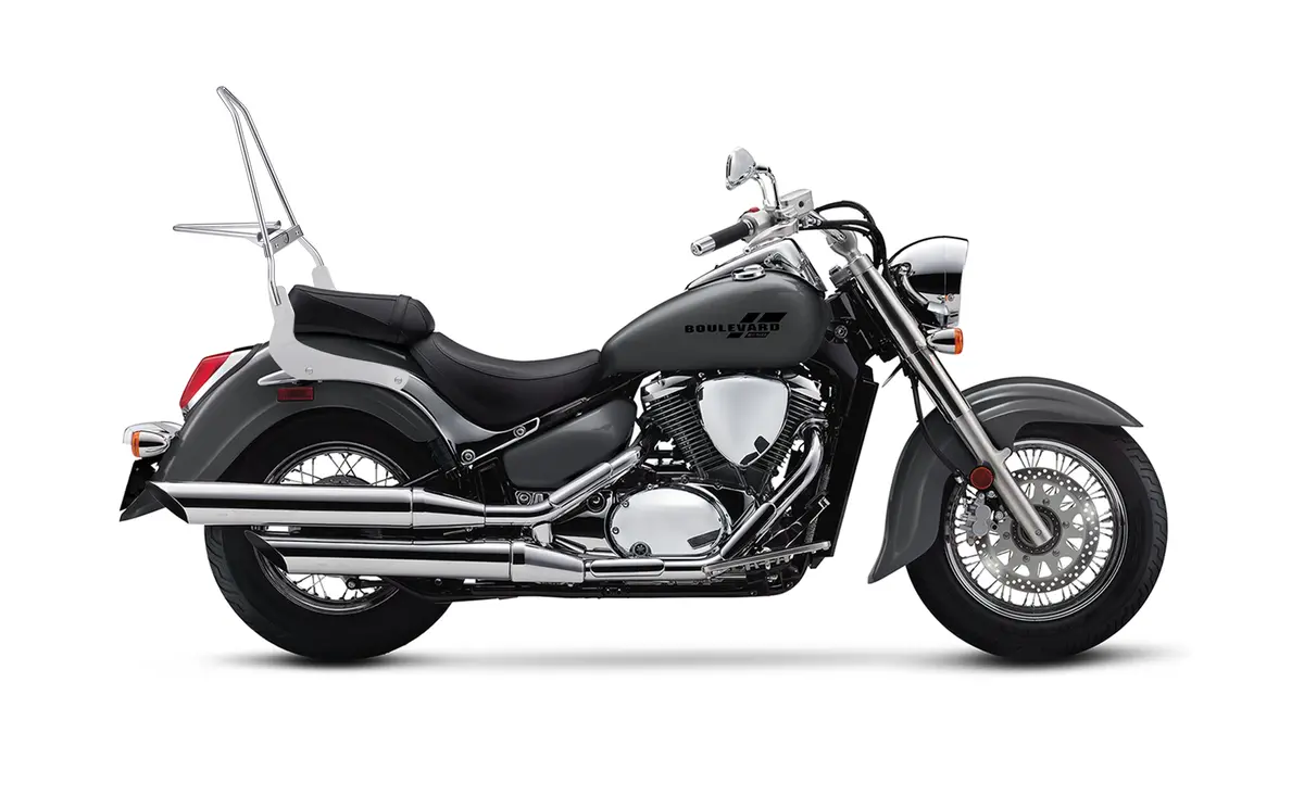 Iron Born Blade 25" Suzuki Boulevard C50 (Vl800) Sissy Bar W/ Foldable Luggage Rack Chrome 2