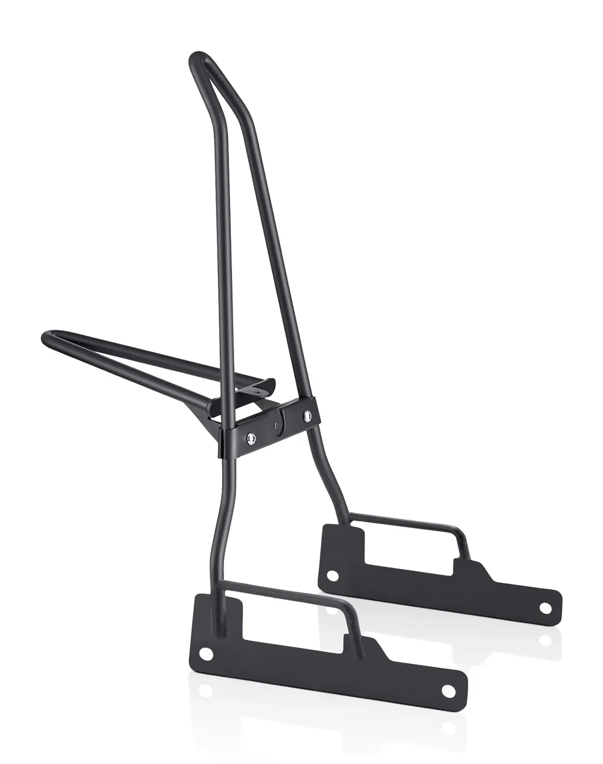 Iron Born Blade 25" Indian Scout Sissy Bar With Foldable Luggage Rack Matte Black 1