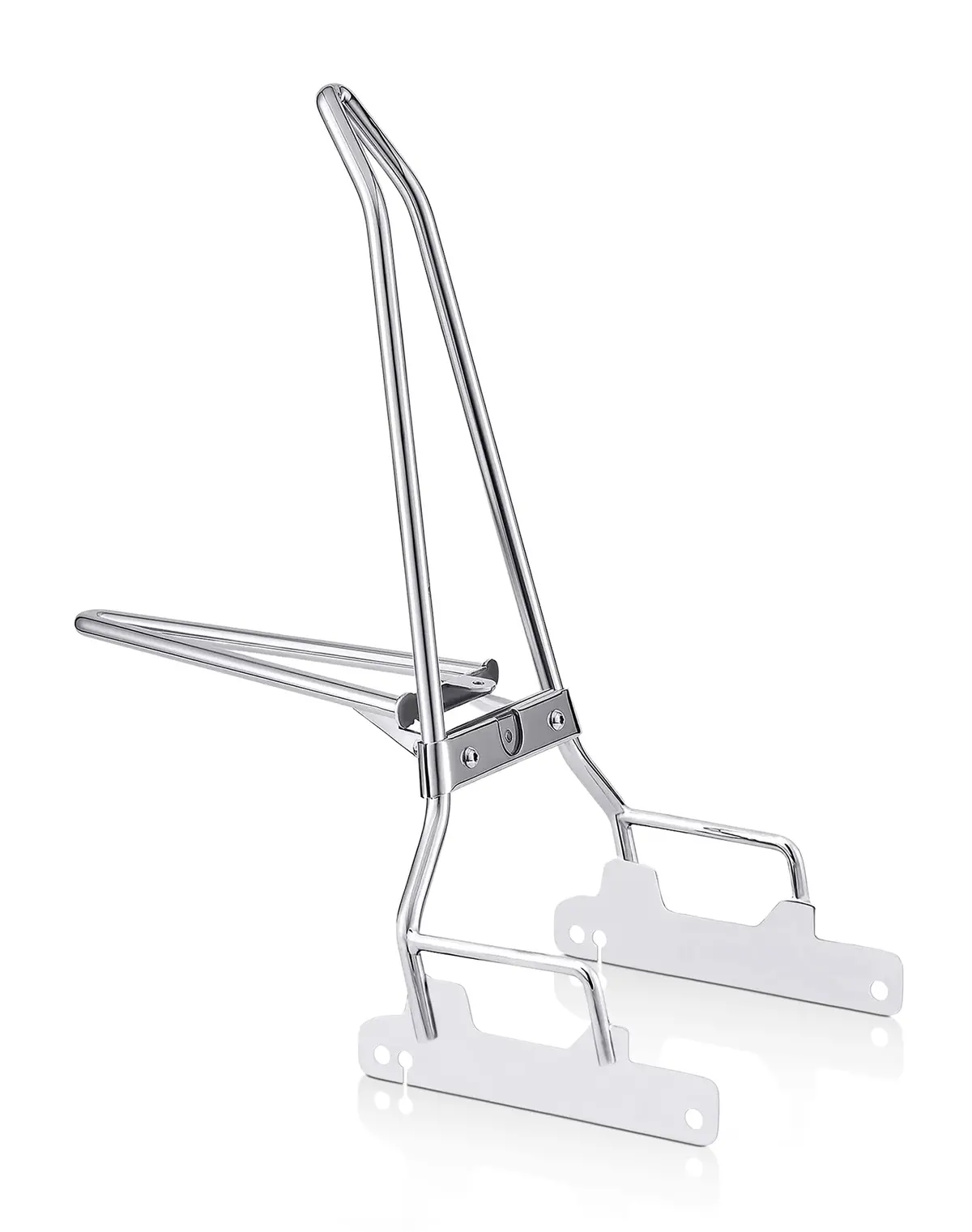 Iron Born Blade 25" Sissy Bar With Foldable Luggage Rack For Harley Dyna Super Glide Custom Fxdc/I Chrome 1