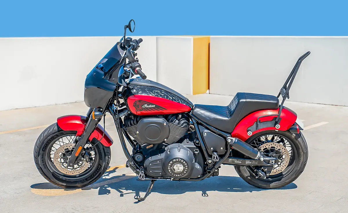 Iron Born Diamond Stitch Indian Sport Chief Rt 2-Up Seat Black 2