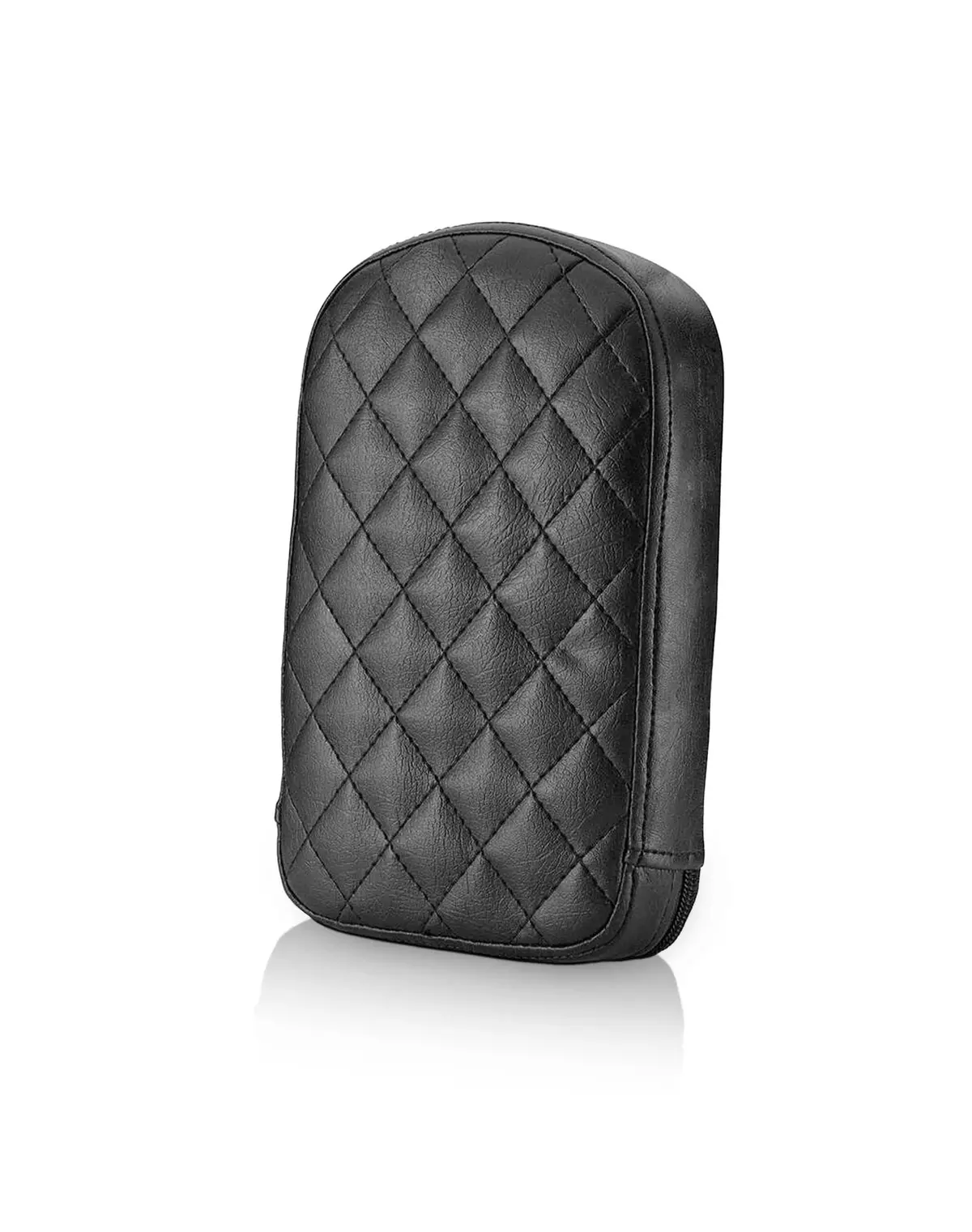 Viking Iron Born Diamond Stitch Leather Tall Motorcycle Sissy Bar Pad For Harley Davidson 1