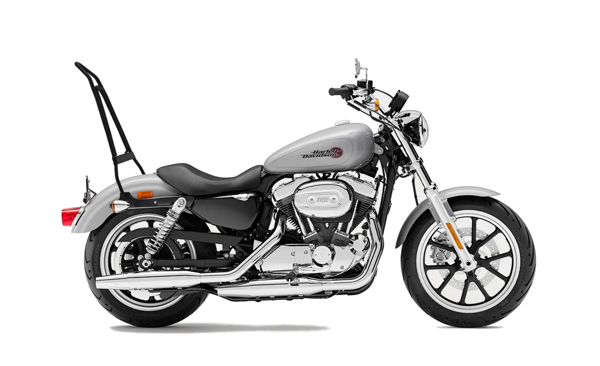 Iron Born Blade 25" Sissy Bar With Foldable Luggage Rack For Harley Sportster Superlow Matte Black 2