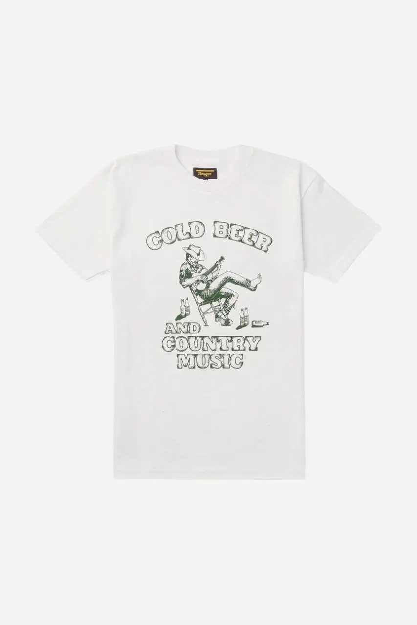 Seager Country Music Tee In White 1