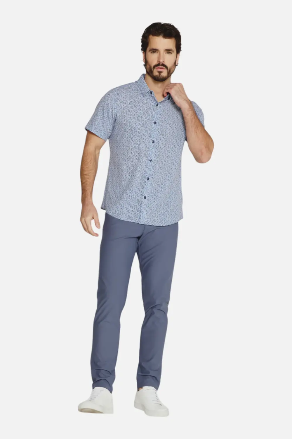 7 Diamonds Men's Jace Short Sleeve In Navy 1