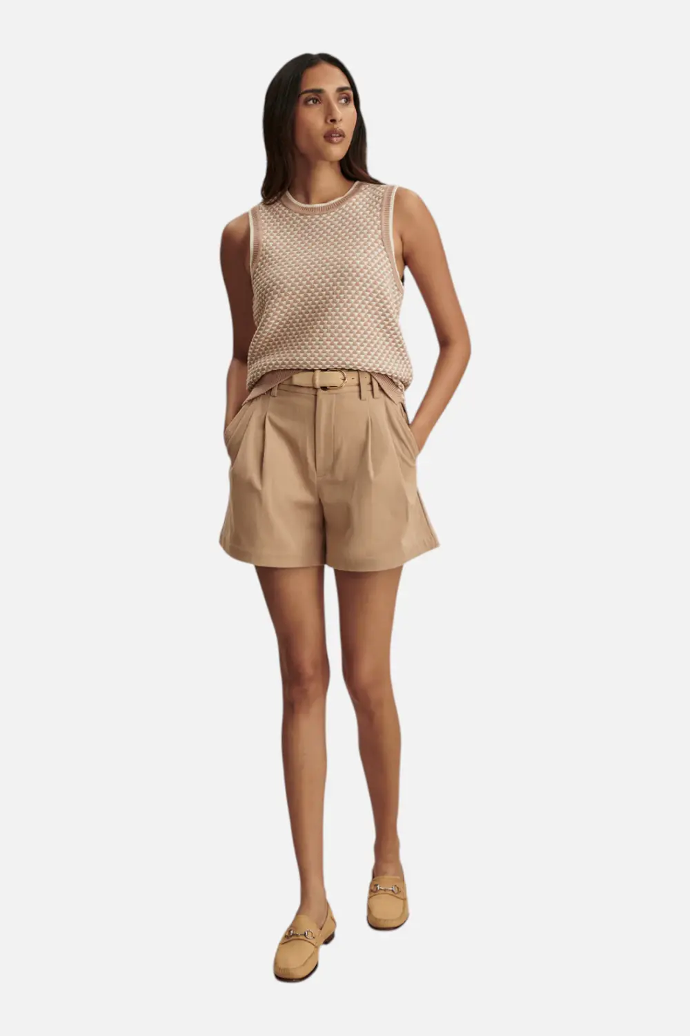 Varley Women's Jenson Knit Tank In Light Taupe 1