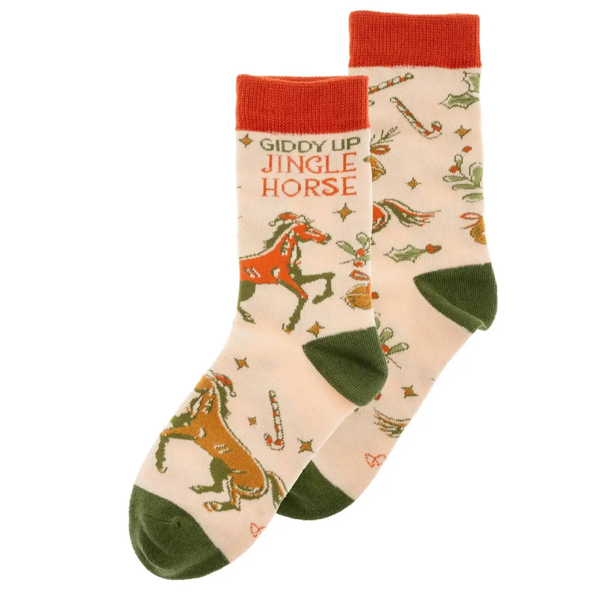 Jingle Horse Socks 1