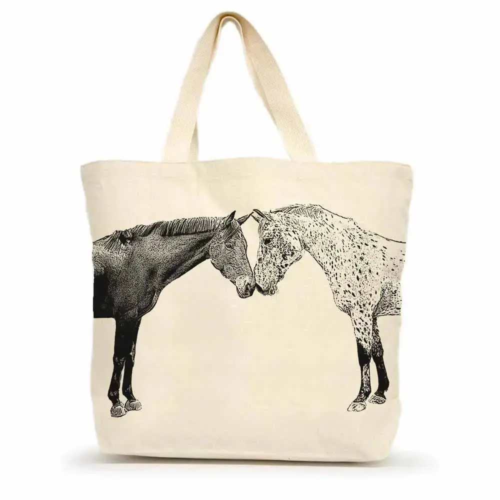 Kissing Horses Tote Bag 1