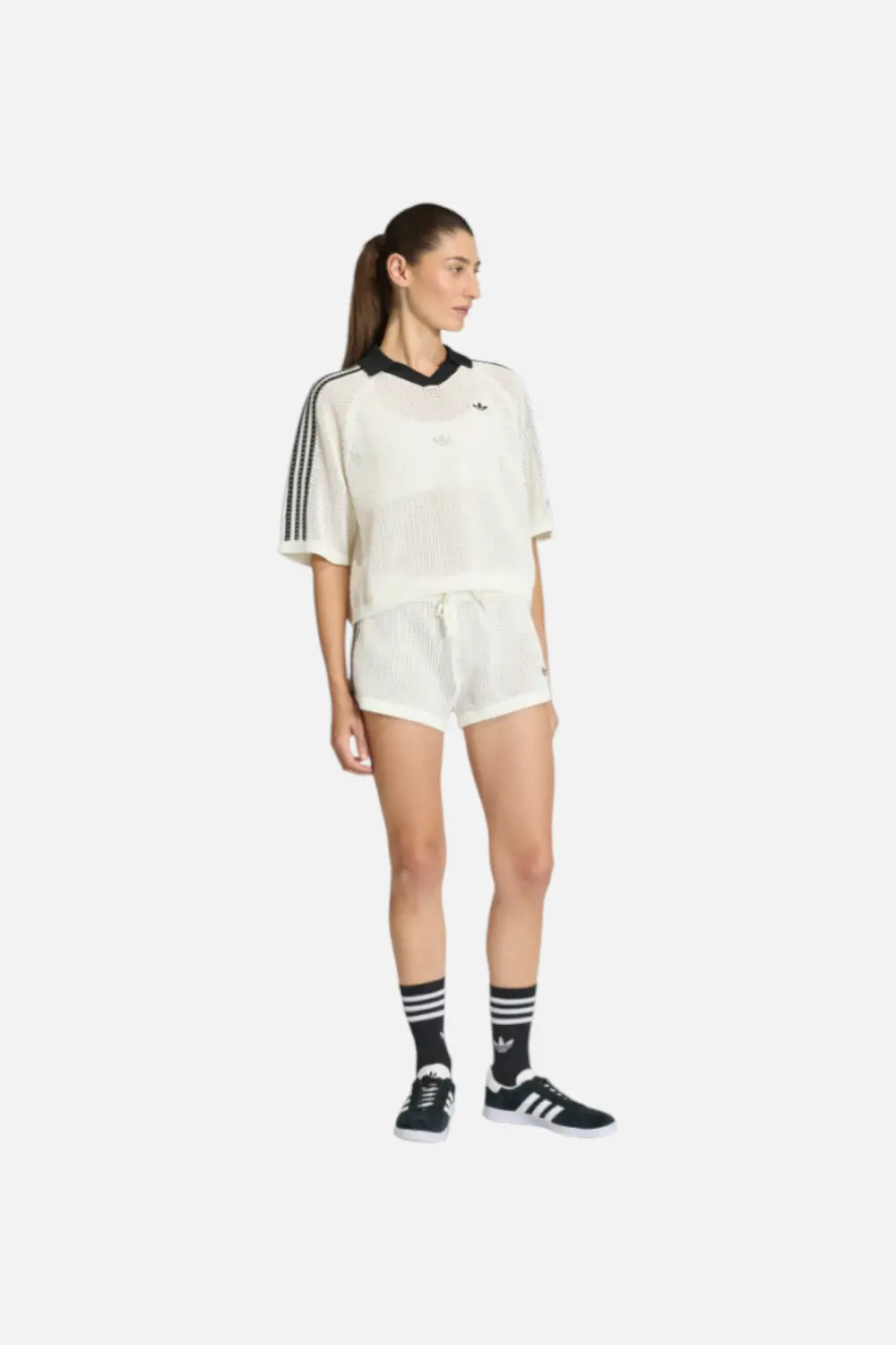 Adidas Women's Knitted Crochet Shorts 1