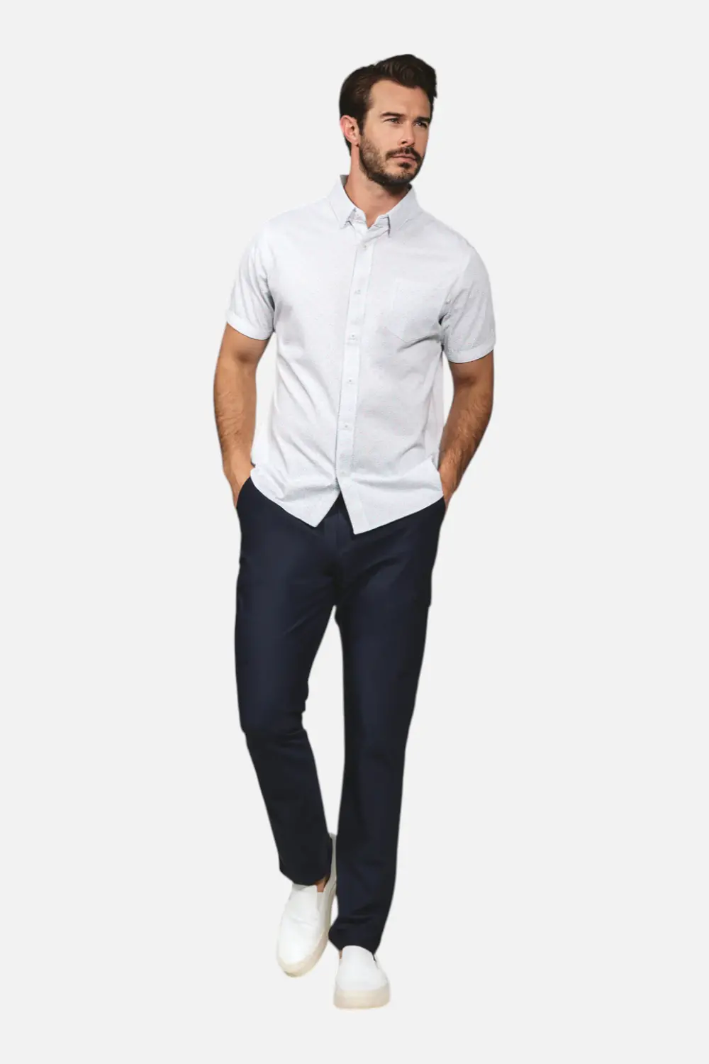 7 Diamonds Men's Landen Short Sleeve In White 1