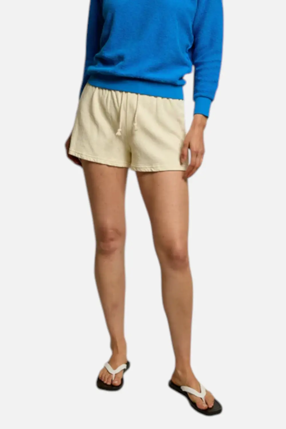 Perfect White Tee Layla Shorts In Custard 1