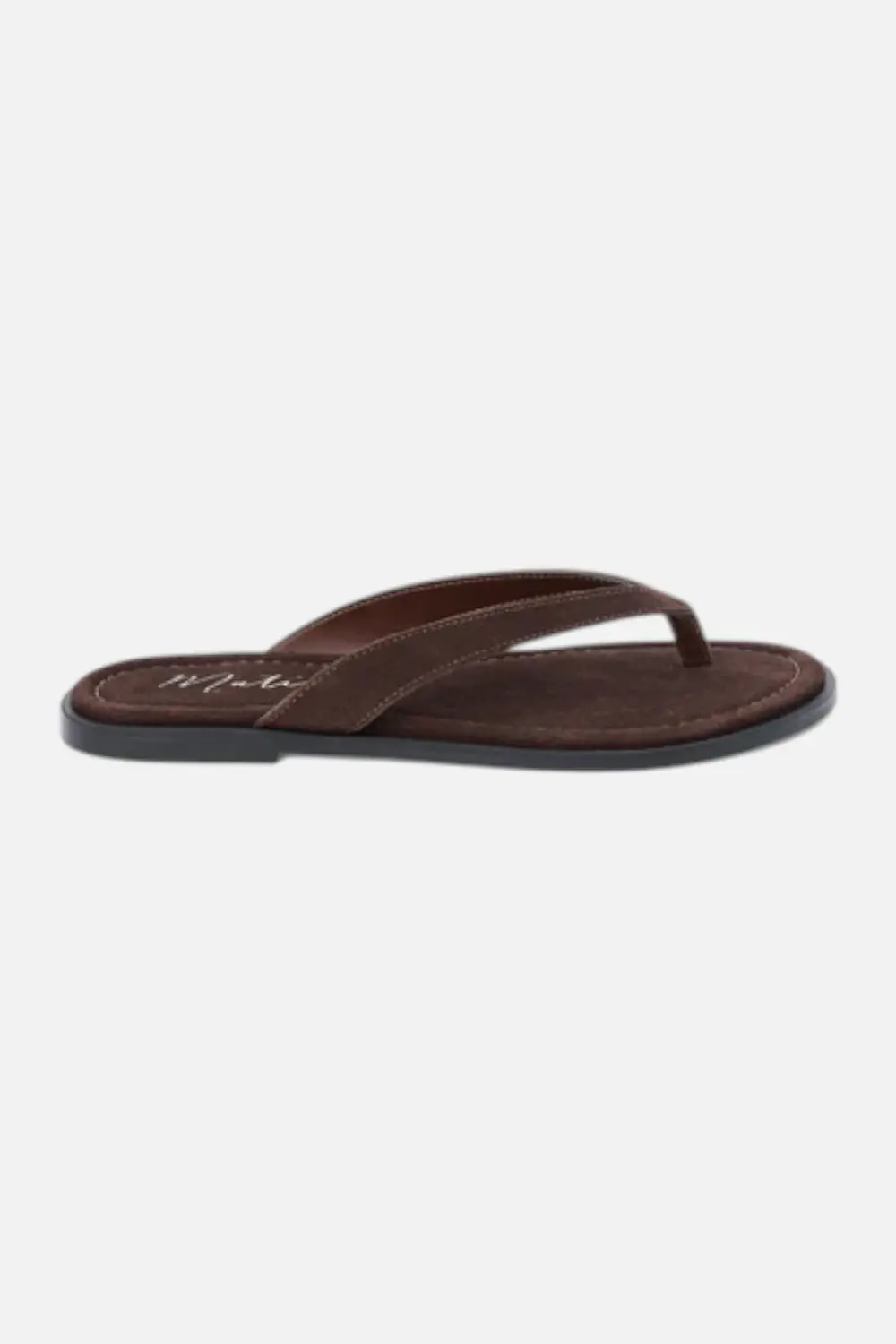 Matisse Leo Flip Flop Sandal In Chocolate Suede 1