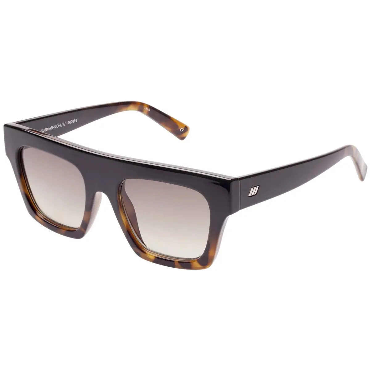 Le Specs Subdimension Sunglasses, Black Tort 1