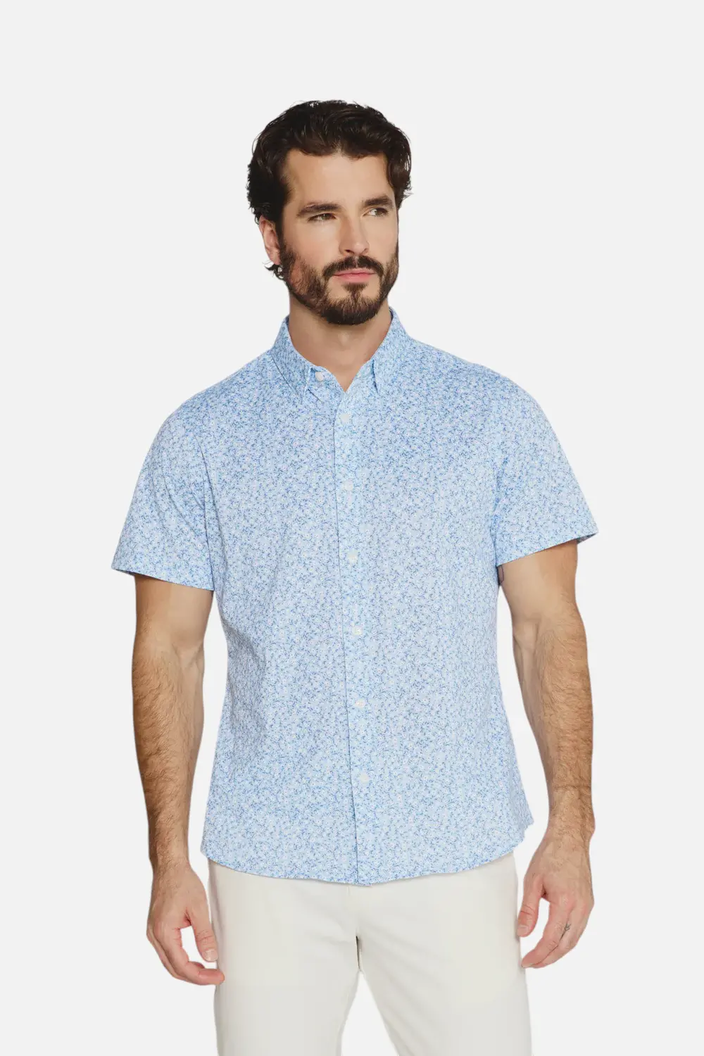 7 Diamonds Costra Short Sleeve In Light Blue 1