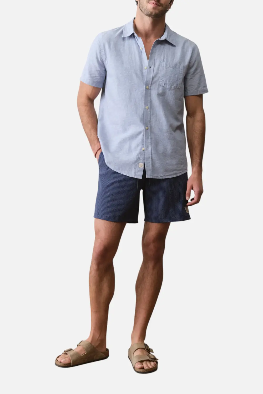 Marine Layer Men's Lined Sport & Swim Short 6" In Navy 1