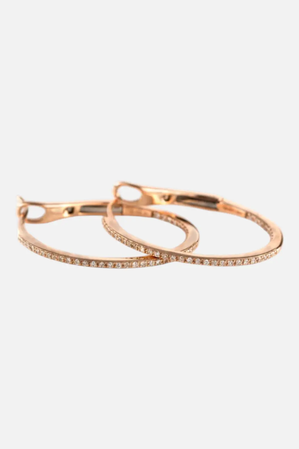 Zofia Day Lizzie Hoops 1" White Gold 1
