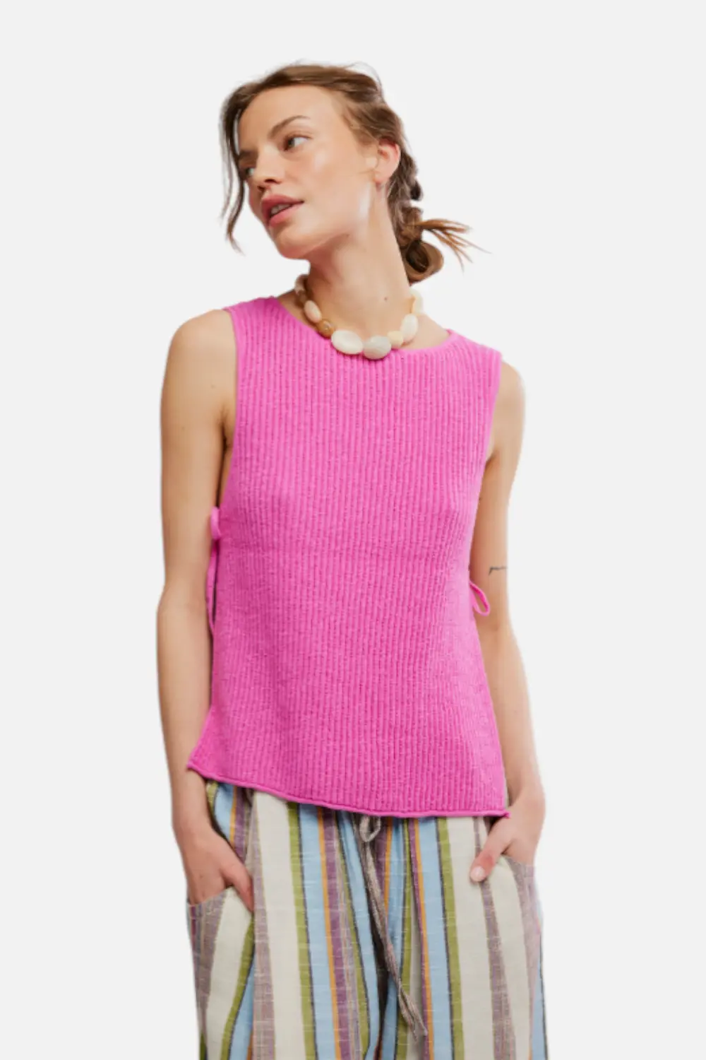 Free People Lizzie Sweater Top In Island Flower 1
