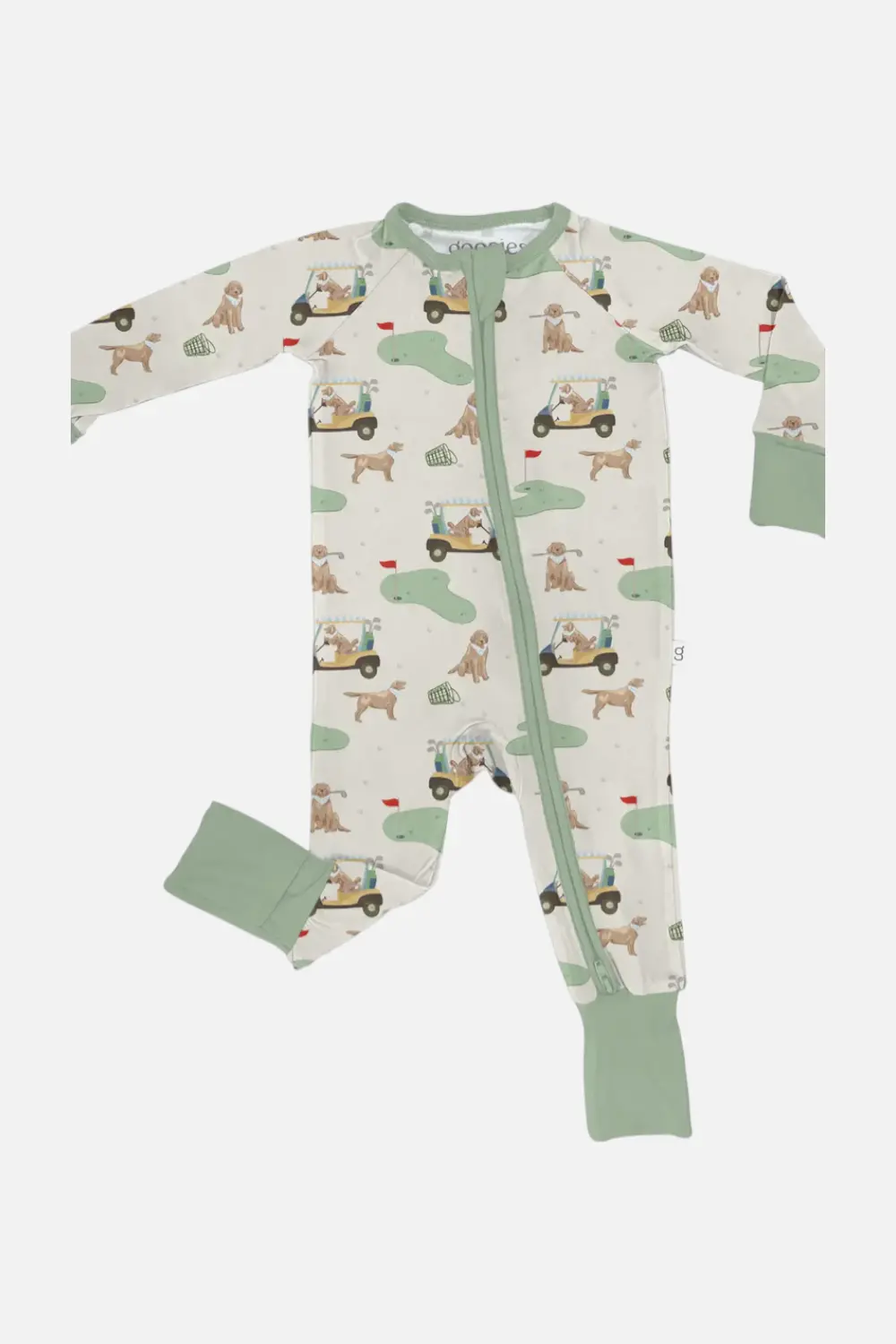 Goosies Long Sleeve Zip Pj In Barks & Birdies 1