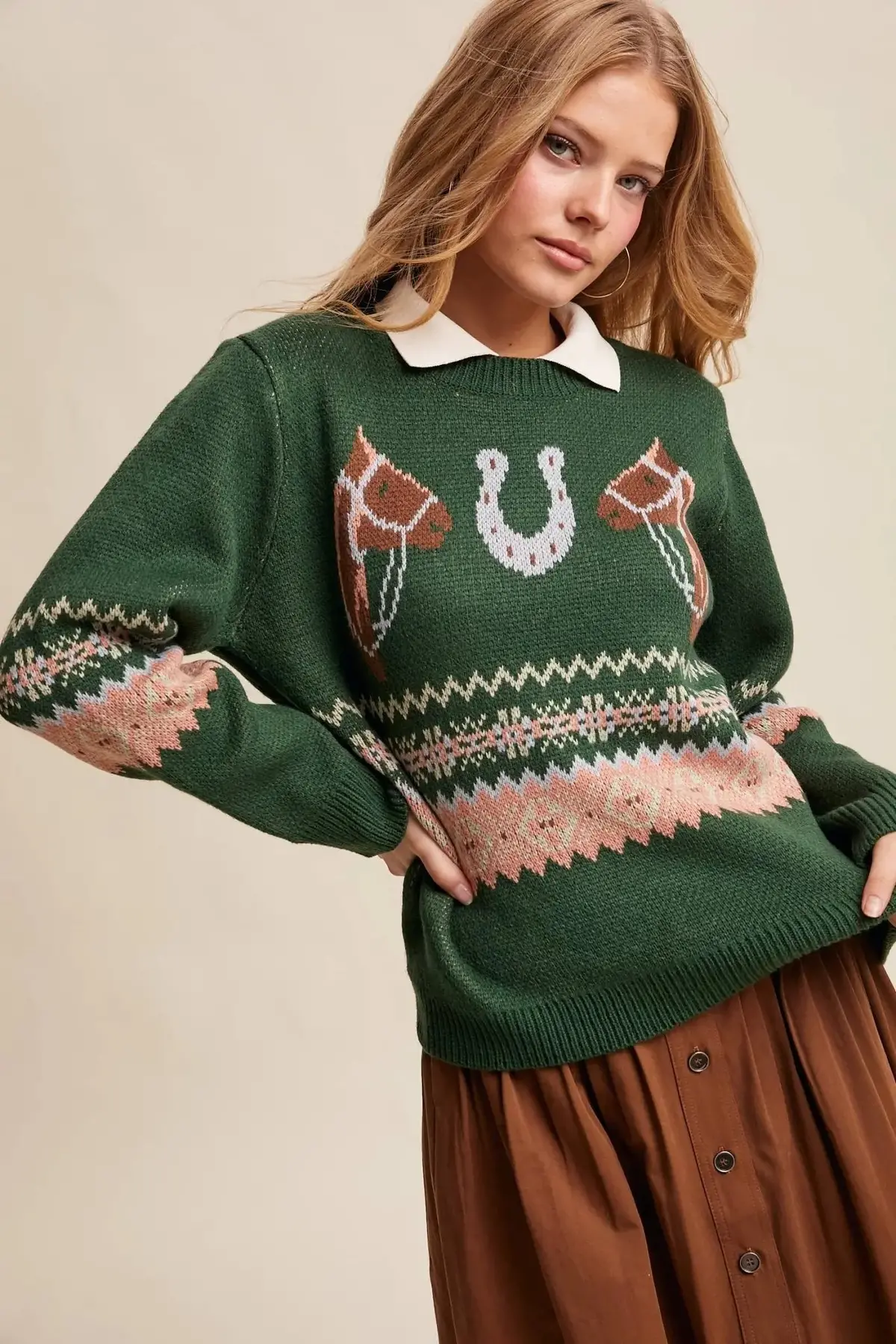 Lucky Charm Horse Sweater 1