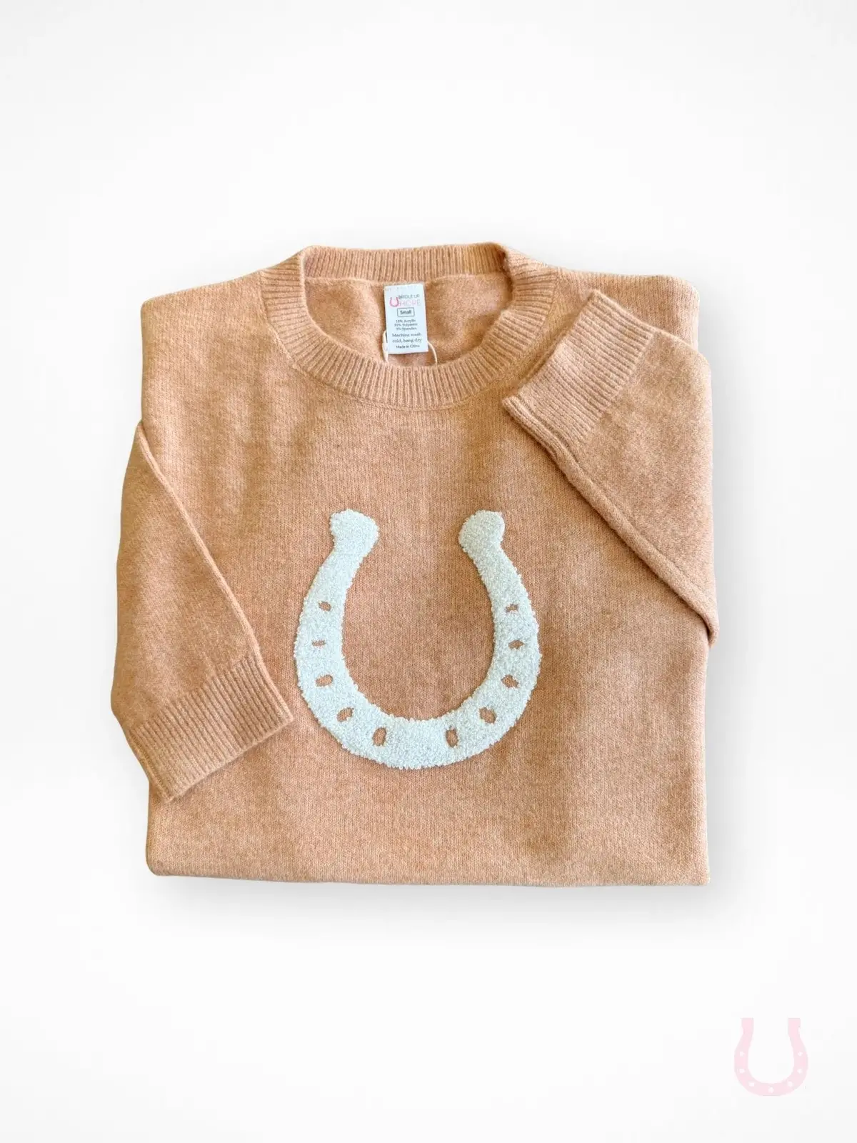 Lucky Horseshoe Cropped Sweater 1