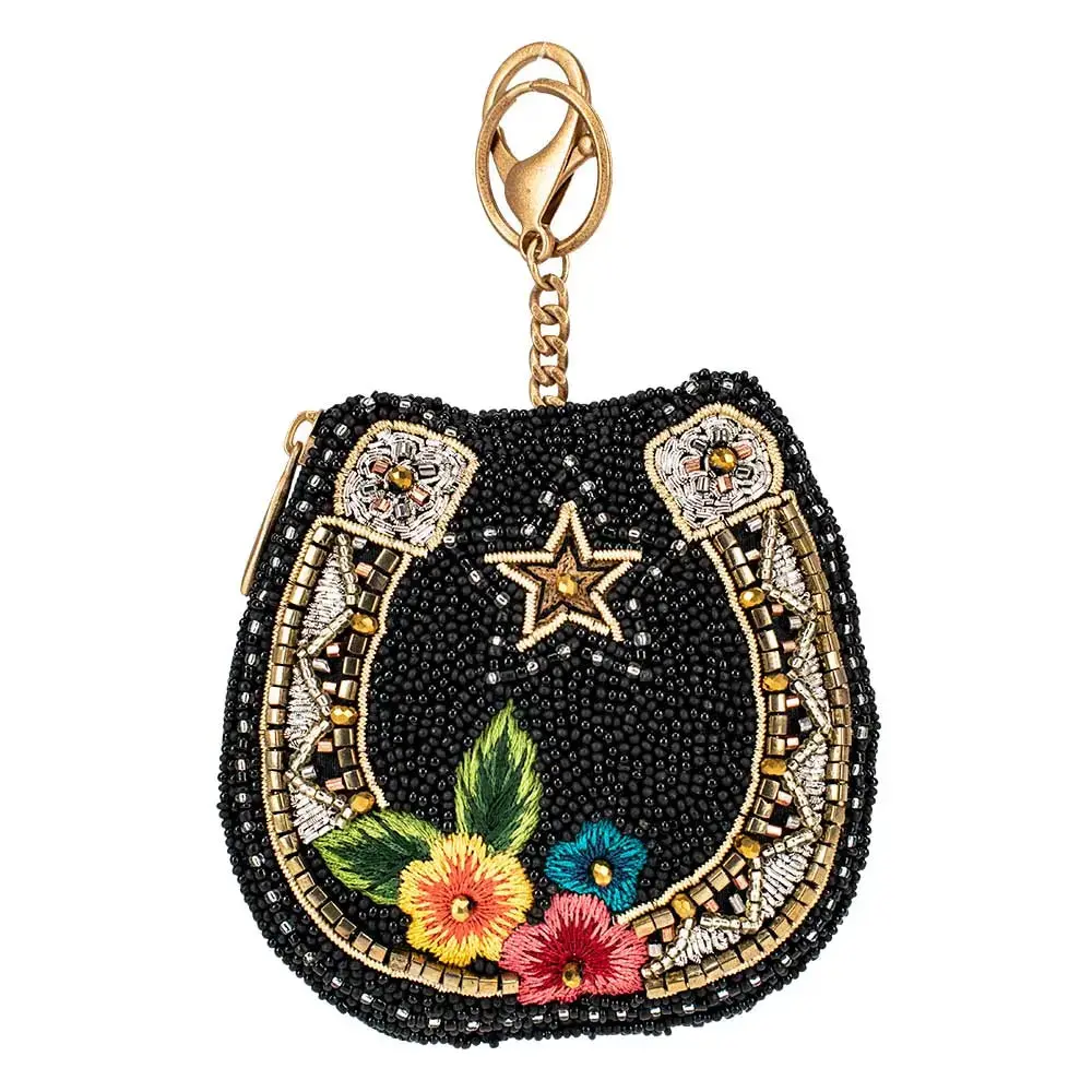 Lucky Horseshoe Hand-Beaded Coin Purse 1