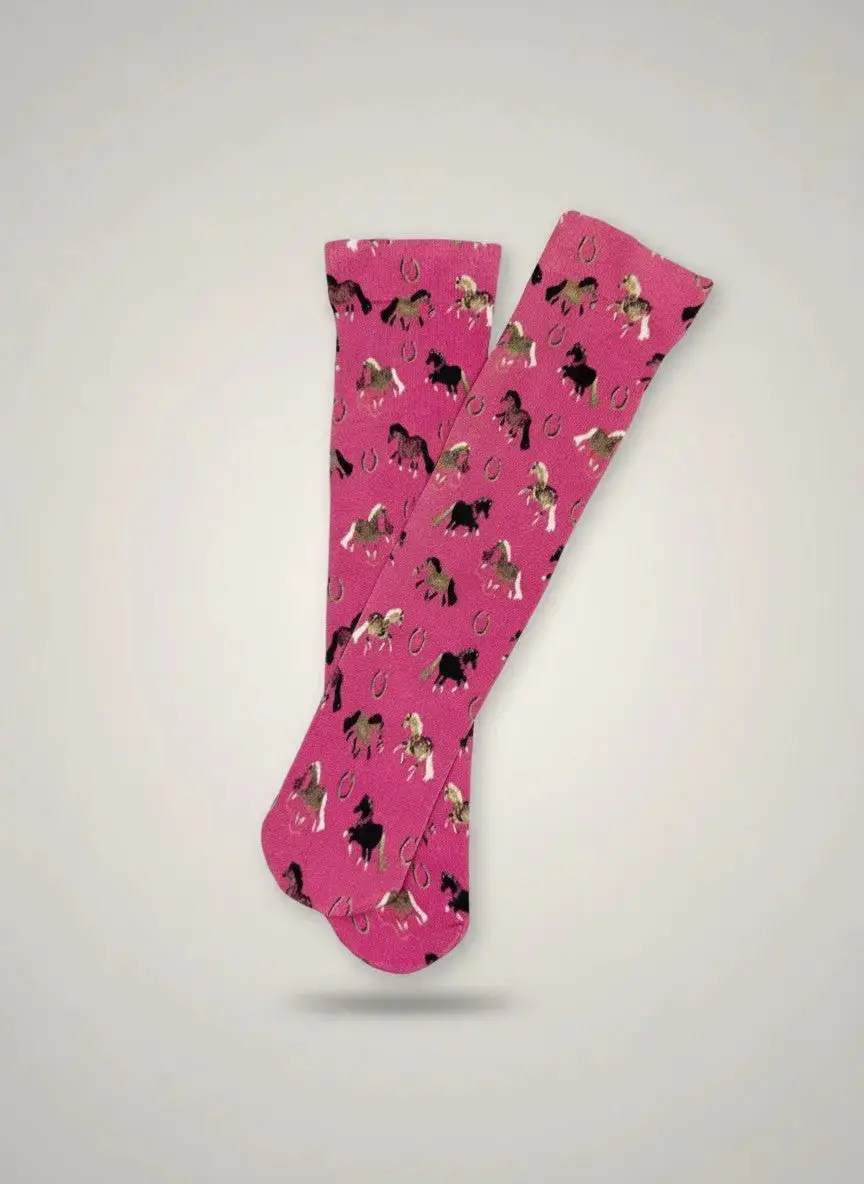Lucy Pink Pony Socks (Kids) 1