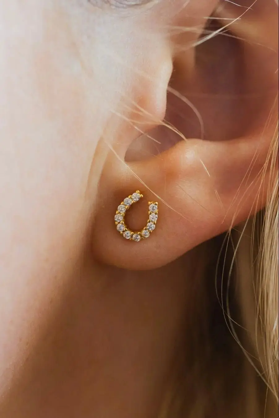 Luxe Horseshoe Earrings 1