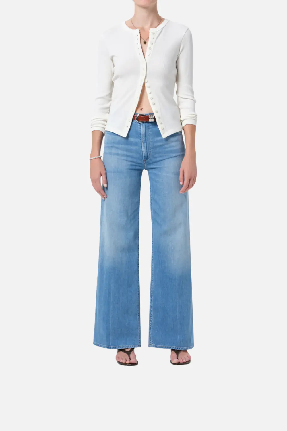 Citizens Of Humanity Women's Lyra Long Wide Leg Jean In Canopy 1