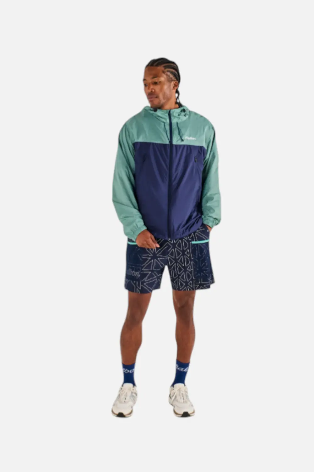 Malbon Golf Caribe Jacket In Marine Green & Midnight 1