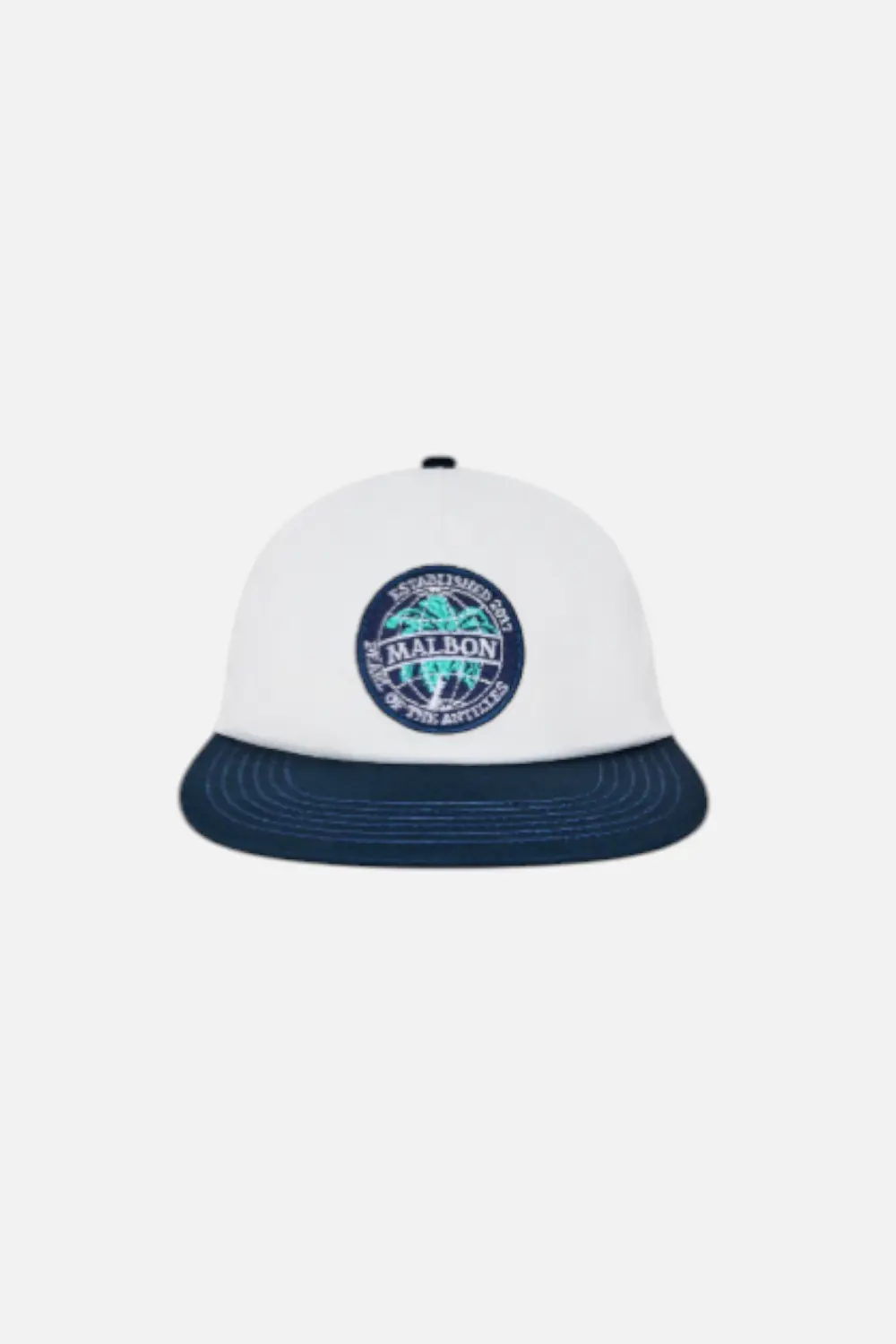 Malbon Golf Palerma Snapback Hat In White 1
