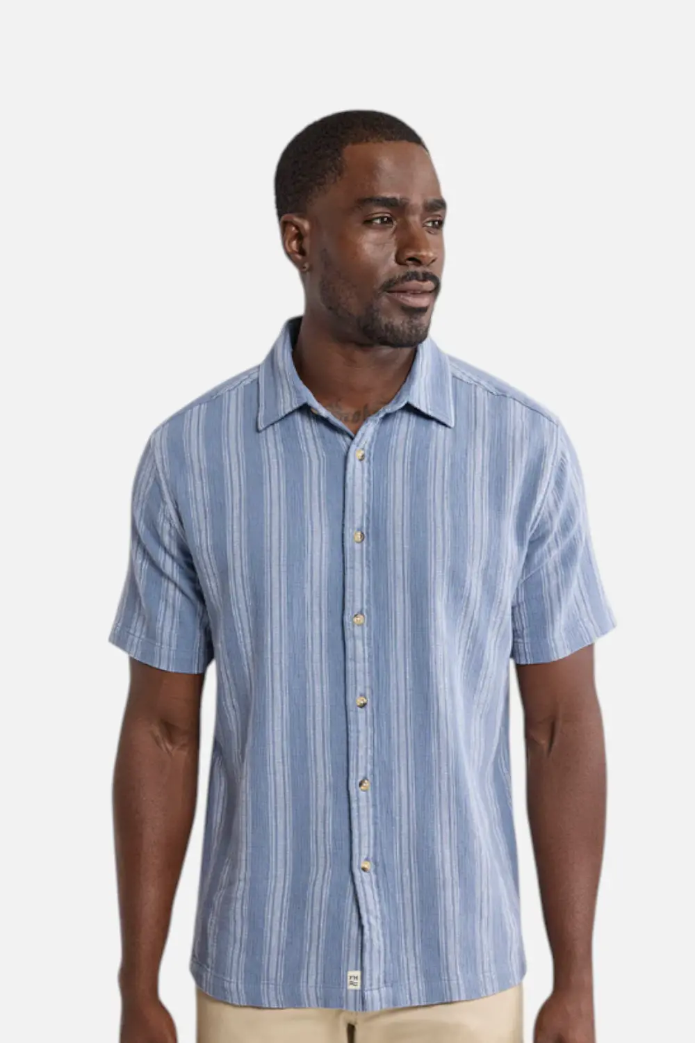 Fair Harbor Oasis Textured Shirt In Maritime 1