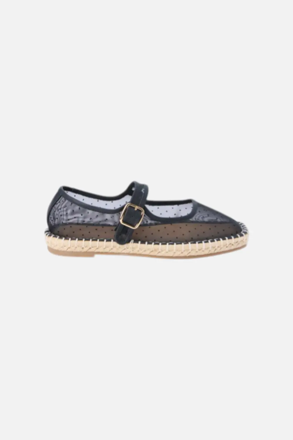 Mattisse Women's Meg Mary Jane Flat In Black Dot 1