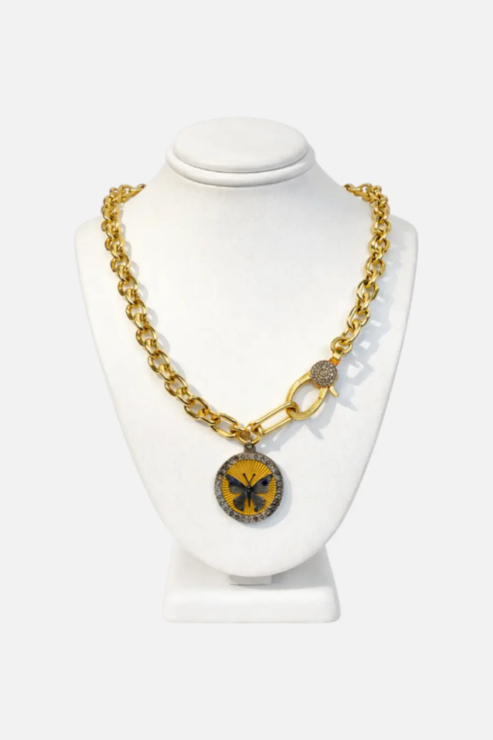 Paula Rosen Melba Gold Overlay Gold Chain Necklace 1