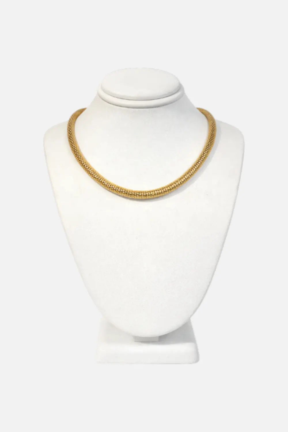 Paula Rosen Mesh Snake Gold 20" Necklace 1