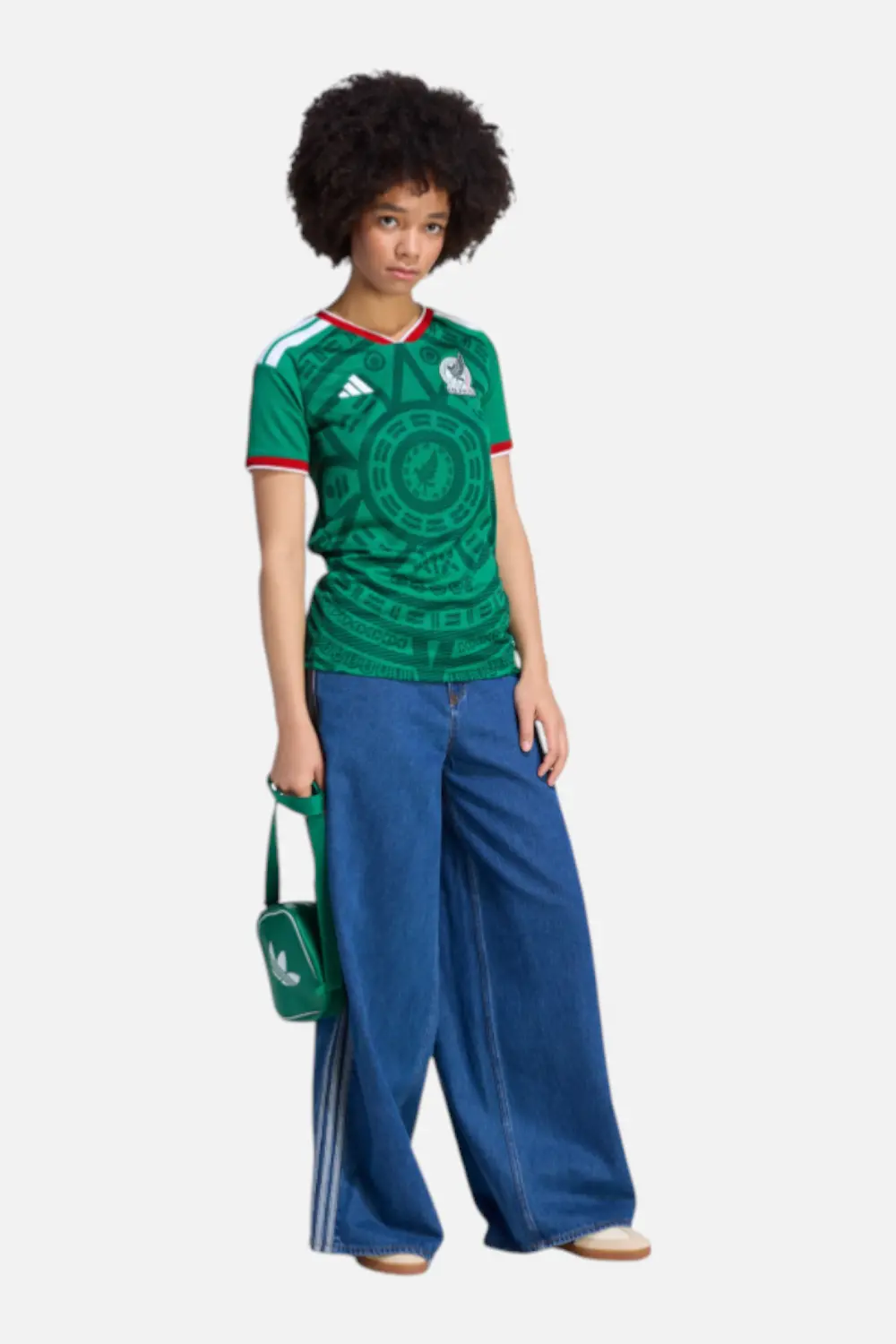 Adidas Women's Mexico 26 Home Jersey In Bold Green 1