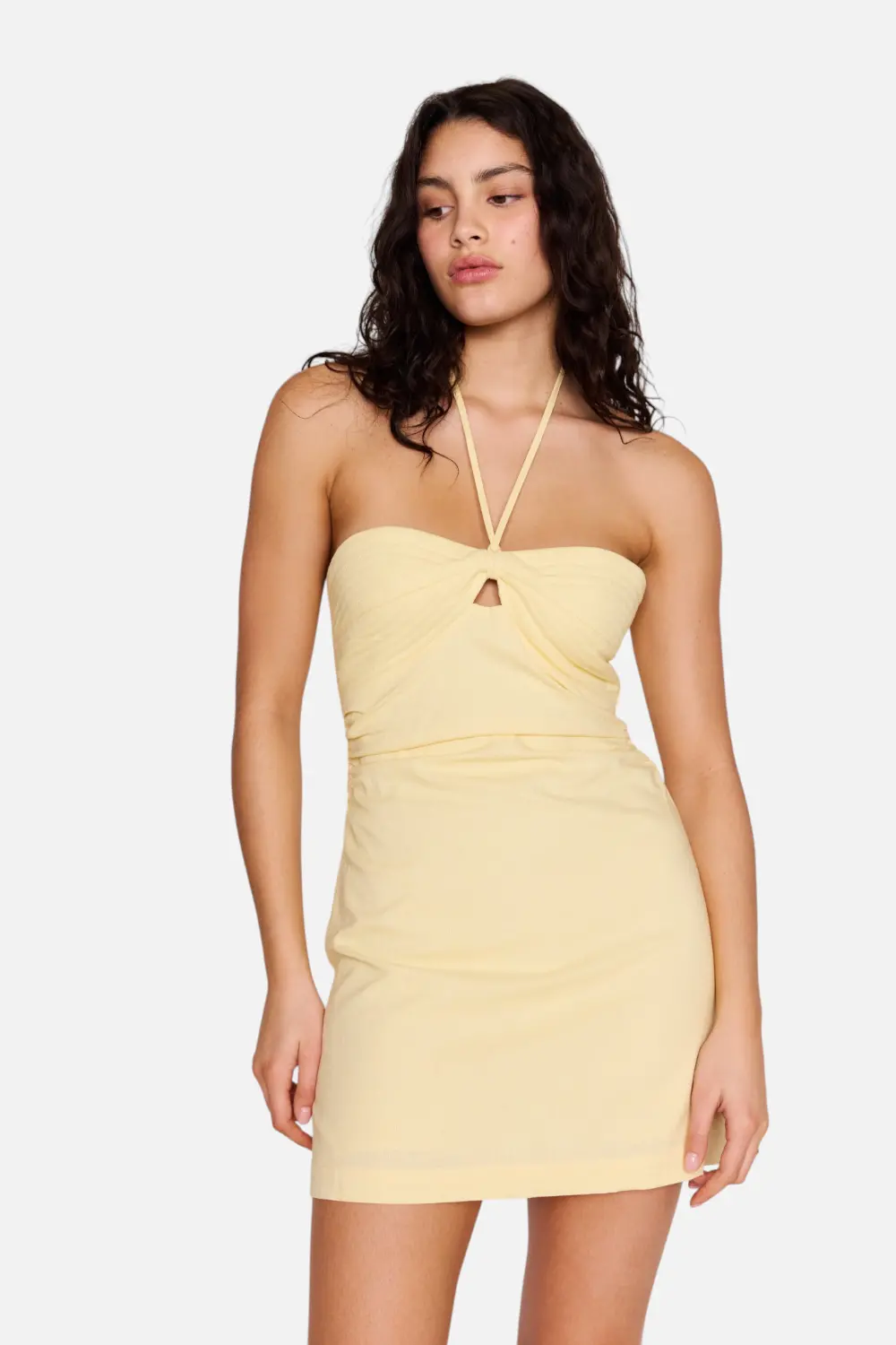 Minkpink Kaia Mini Dress In Butter 1
