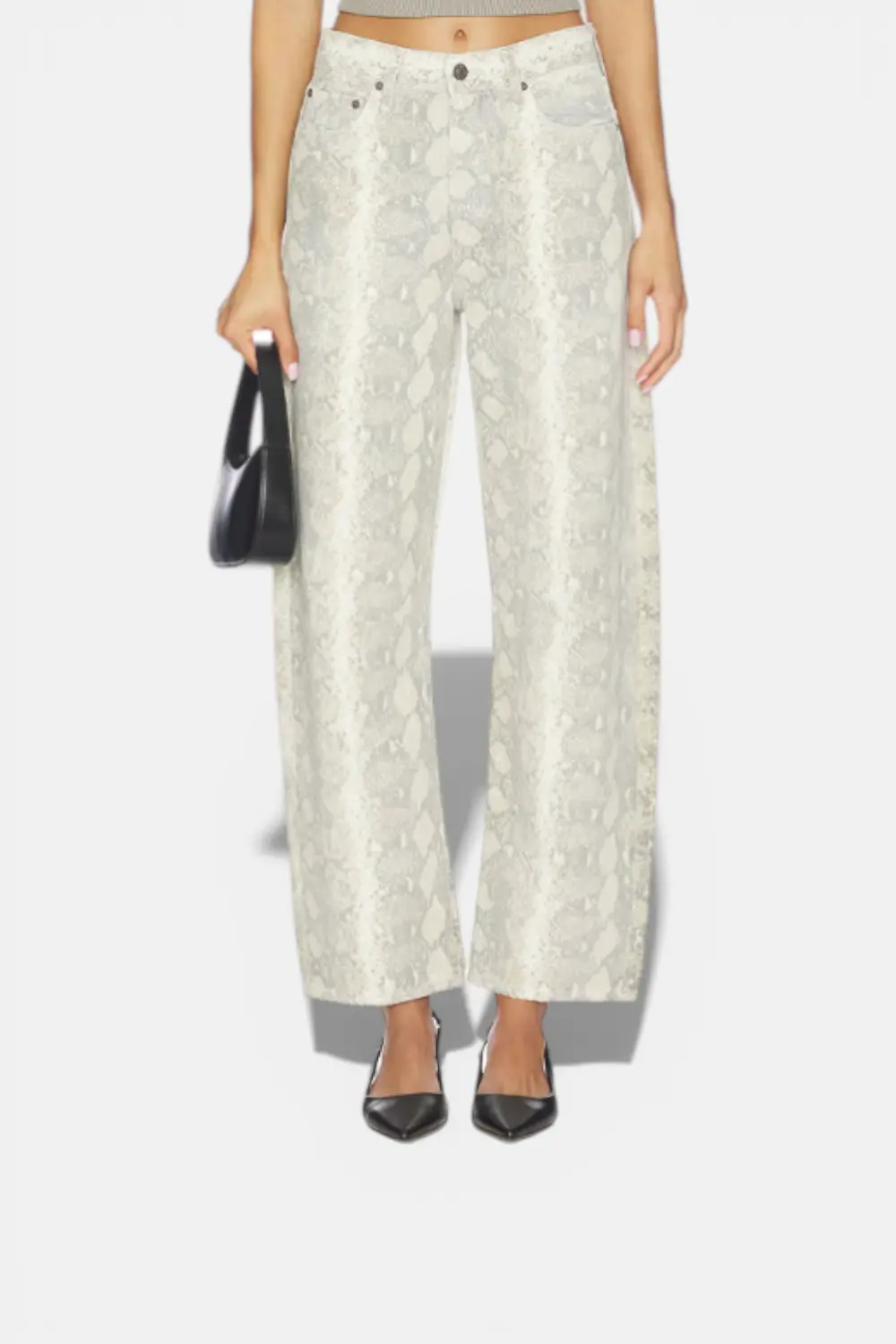 Citizens Of Humanity Miro Long 29" Relaxed Jean In Grey Python 3