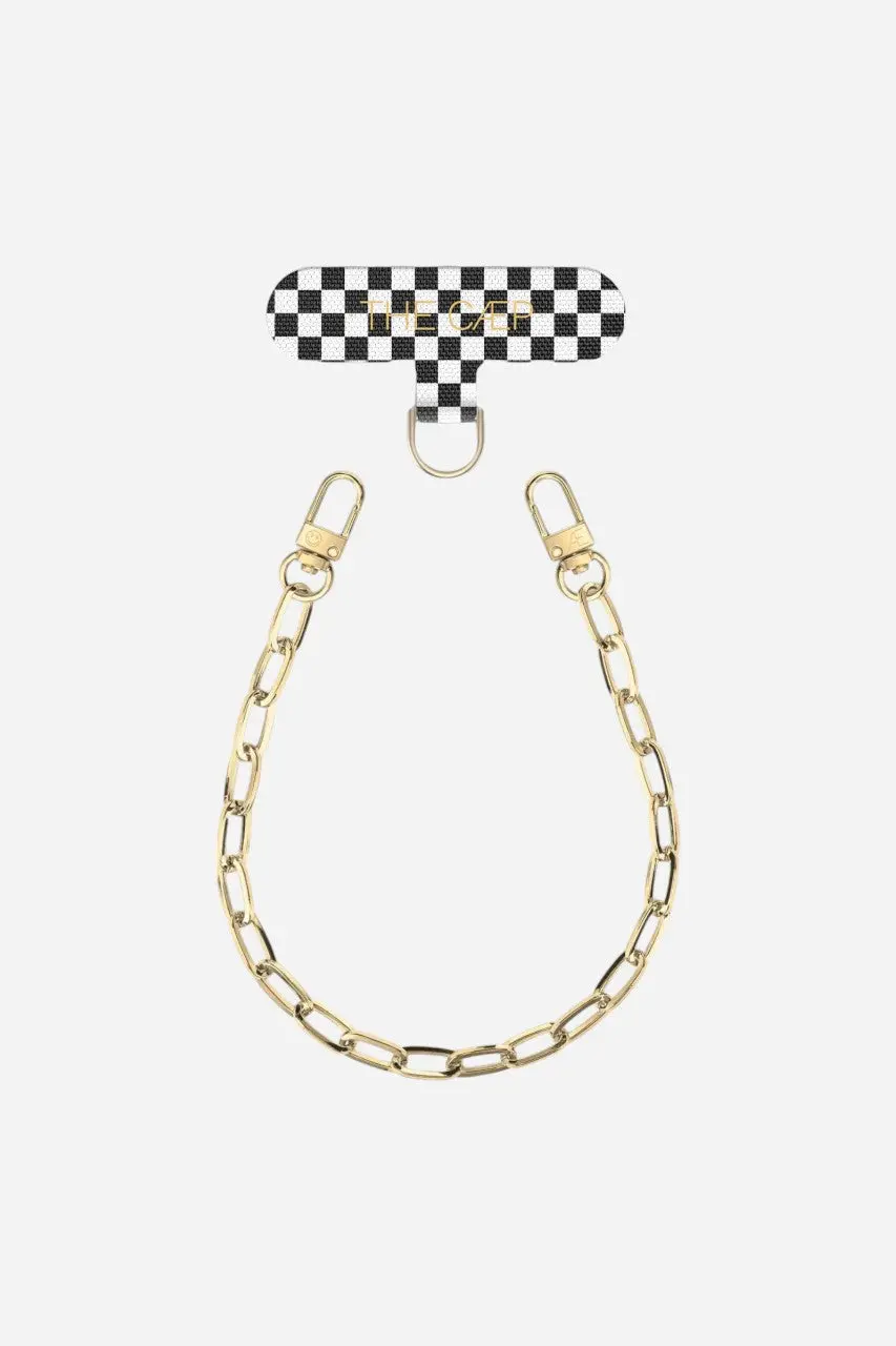 The Caep Gold Wristlet + Black Checker Hitch 1