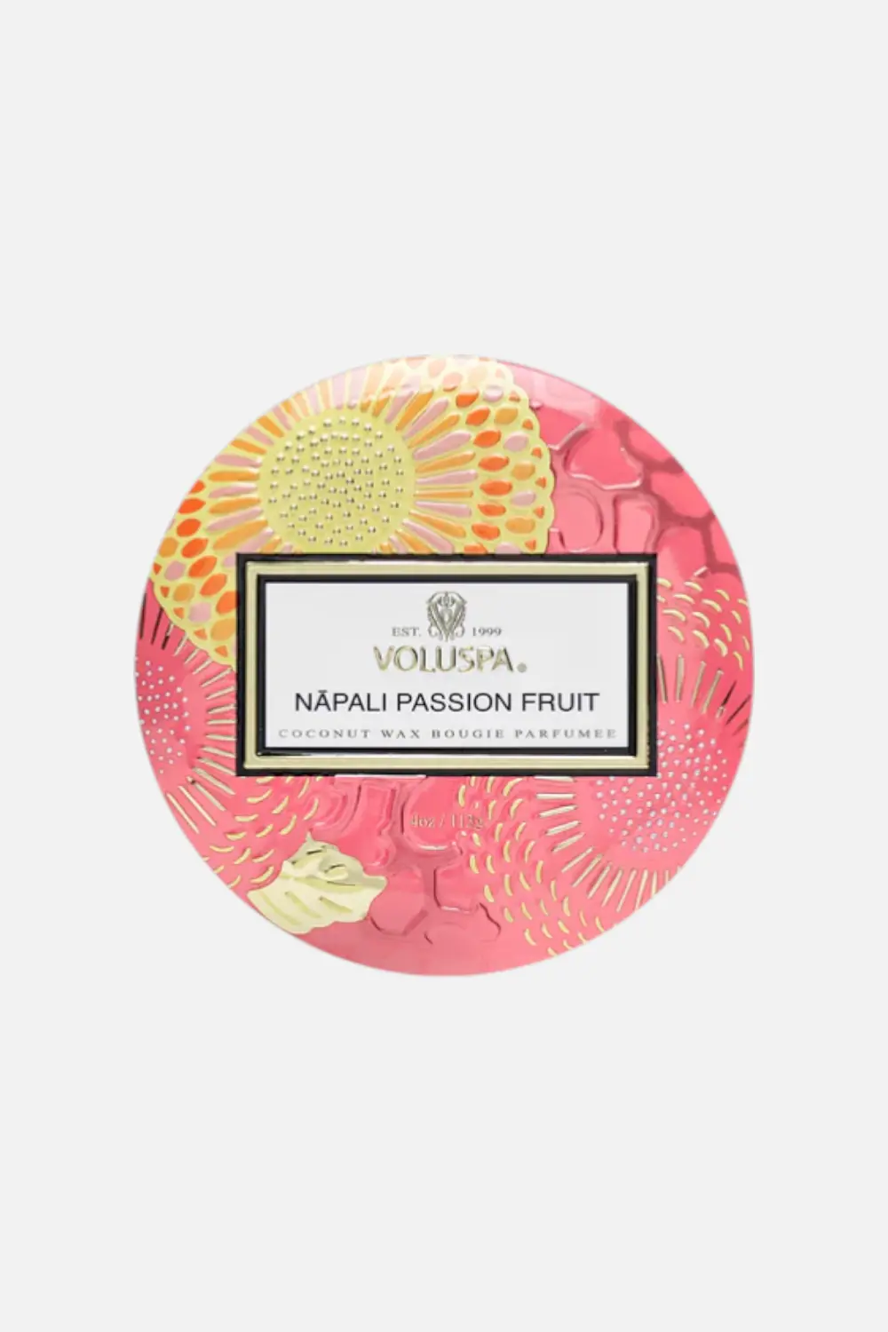 Voluspa Napali Passion Fruit Mini Tin Candle 1