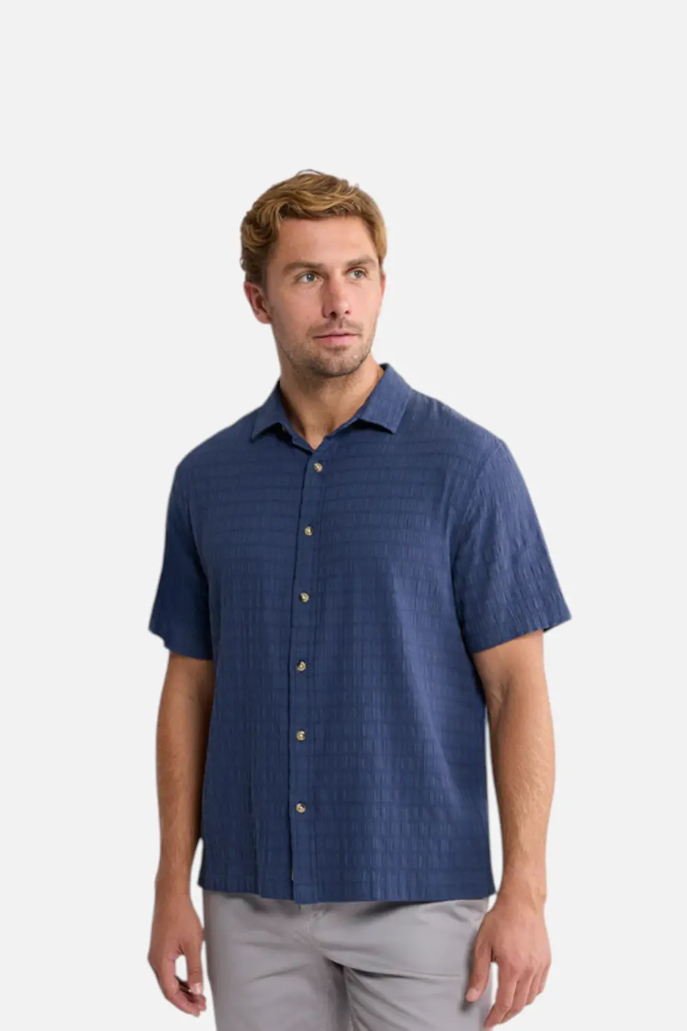 Fair Harbor Oasis Textured In Navy Basket Weave 1