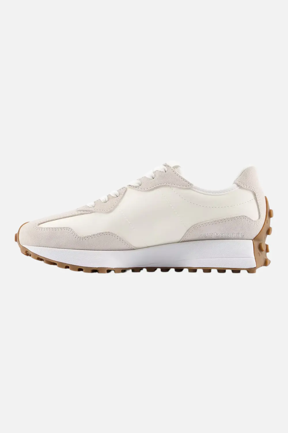 New Balance Women's 327 Sneaker In Angora & Silver Metallic 3