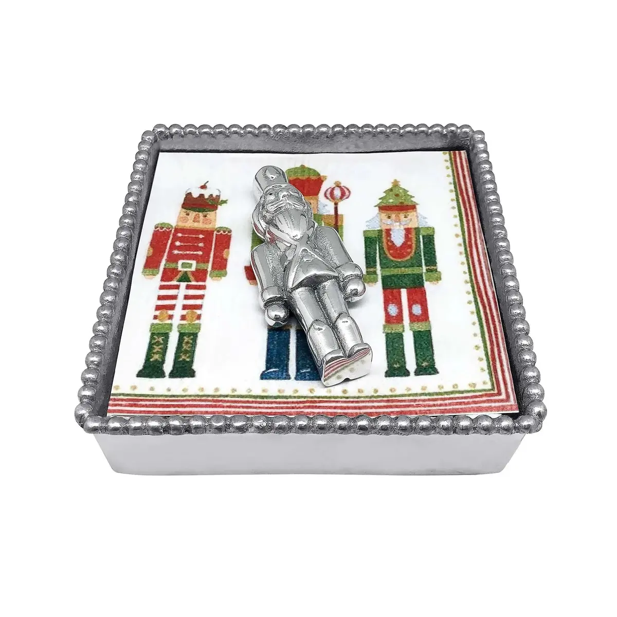 Mariposa Nutcracker Beaded Napkin Box 1