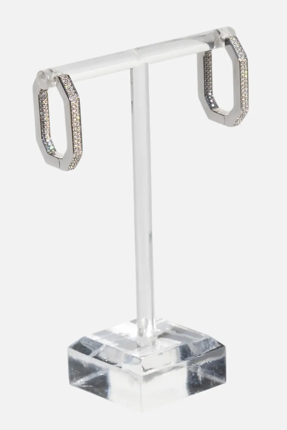 Native Gem Octavia Hoops In Sterling Silver 1