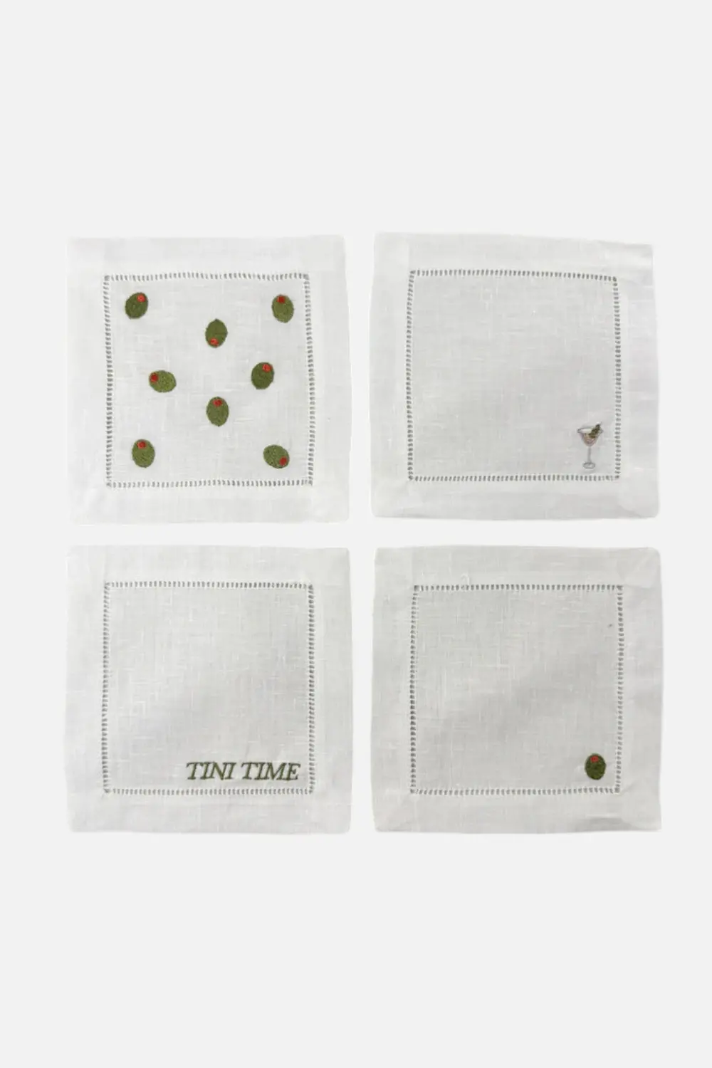 Casey Jo Paper Co Olive Martini Cocktail Napkin Set 1